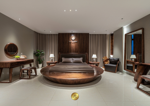 Giường ngủ gỗ óc chó CHARM GN -17